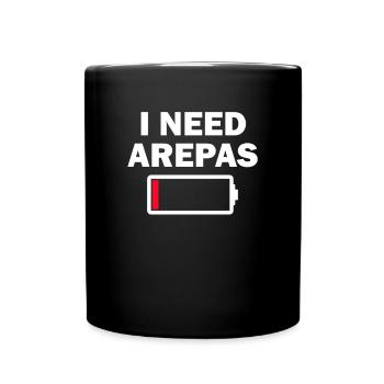 J’ai besoin d’arepas - Mug uni - noir - Devant