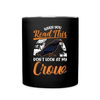 Crow Raven Crow Crow Husbandry Crow Breeder - Full Colour Mug - black - Front