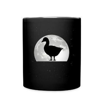 Geese Moon Goose breeder Goose goose - Full Colour Mug - black - Front