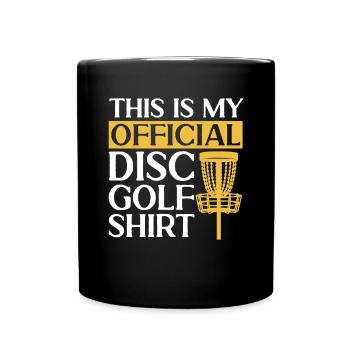 Discgolf Disc Golf Frisbee - Tasse einfarbig - Schwarz - Vorne