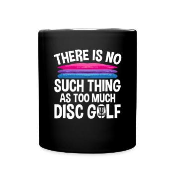 Discgolf Disc Golf Frisbee - Tasse einfarbig - Schwarz - Vorne