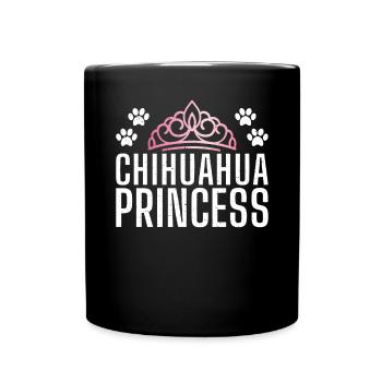 Chihuahua Geschenke Chihuahua Besitzer - Tasse einfarbig - Schwarz - Vorne
