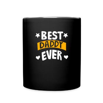 Lustiger Papa Vatertag Witz Humor Papa Sohn - Tasse einfarbig - Schwarz - Vorne