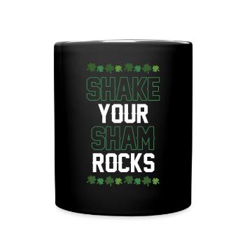 Lustige Irische Saint Patricks Day Shake Your - Tasse einfarbig - Schwarz - Vorne
