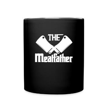 Funny Meat Lover BBQ Steak Barbecue Beef Cow - Full Colour Mug - black - Front
