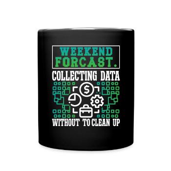 Collecte de données - Mug uni - noir - Devant