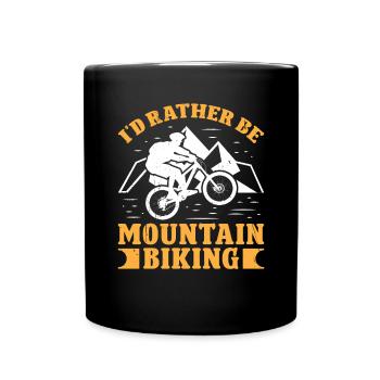 Je préfère faire du VTT - Mug uni - noir - Devant