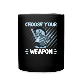 Chess Choose Your Weapon - Full Colour Mug - black - Front