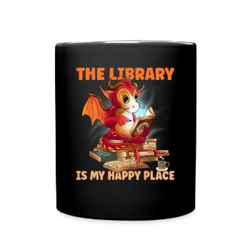 Read Happy Place - Full Colour Mug - black - Front