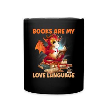 Read Books Love Language - Full Colour Mug - black - Front