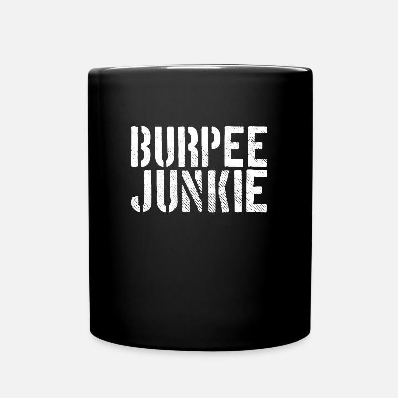 Burpee Junkie - Tasse einfarbig - Schwarz
