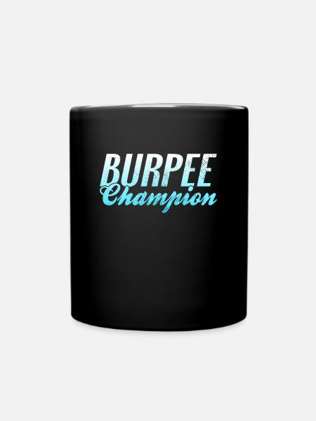 Burpee Champion - Tasse einfarbig - Schwarz