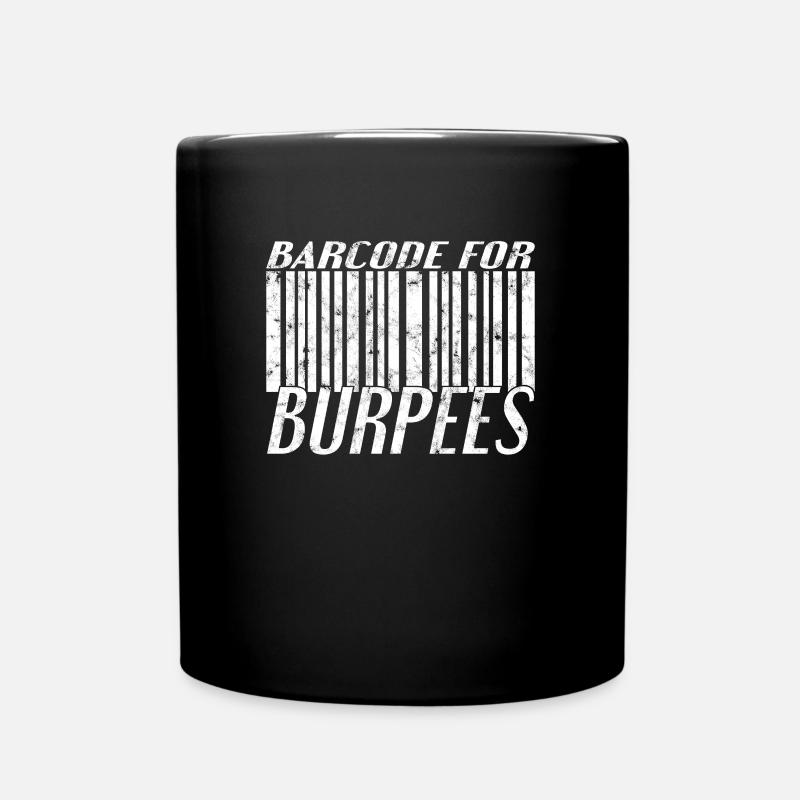 Burpee Barcode - Tasse einfarbig - Schwarz