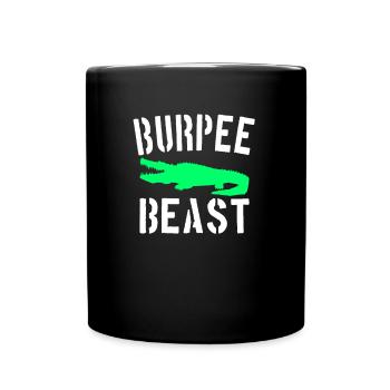 Burpee Beast - Tasse einfarbig - Schwarz - Vorne