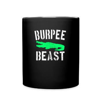 Burpee Beast - Tasse einfarbig - Schwarz - Vorne
