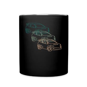 Rallye Motorsport Rennwagen Fahrer Retro Geschenk - Tasse einfarbig - Schwarz - Vorne