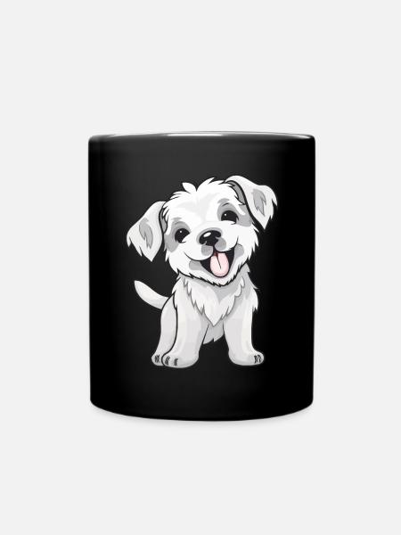 Süßer kleiner Hund - Tasse einfarbig - Schwarz