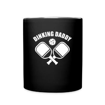 Pickleball Dinking Daddy Funny Pickleball Player - Full Colour Mug - black - Front