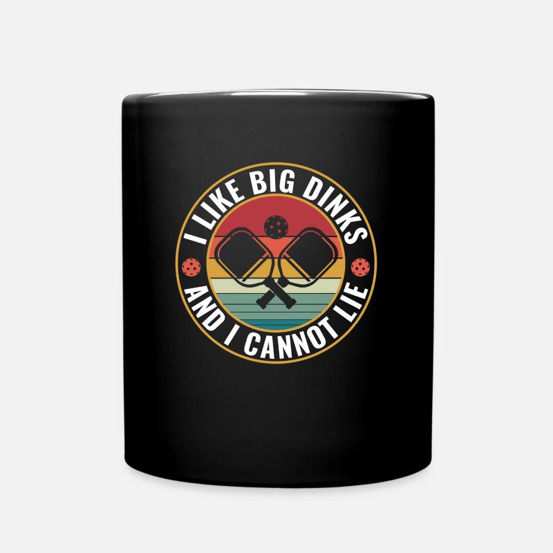 Pickleball J’aime les gros dinks et je ne peux pas - Mug uni - noir