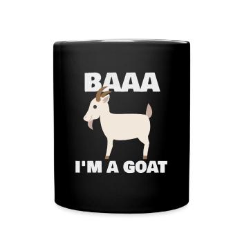 Baa I'm A Goat Costume Animal Funny Halloween Part - Full Colour Mug - black - Front