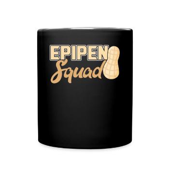 Epipen Squad - Peanut Allergic - Tasse einfarbig - Schwarz - Vorne