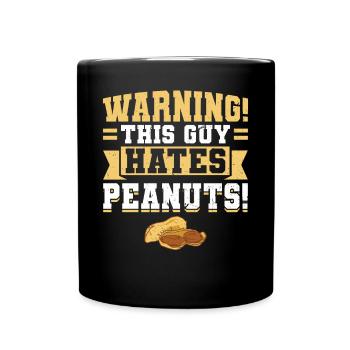 Ce gars déteste les arachides - Allergique aux arachides - Mug uni - noir - Devant