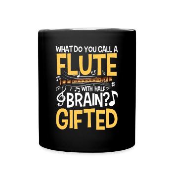 Flute With Brain - Gifted - Tasse einfarbig - Schwarz - Vorne