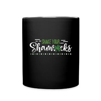 Lustige Irische Saint Patricks Day Shake Your - Tasse einfarbig - Schwarz - Vorne