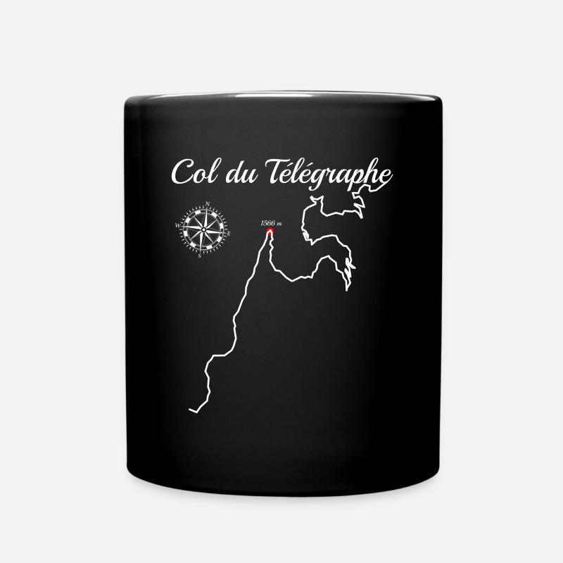 Col Du Télégraphe Serpentiner - Tasse einfarbig - Schwarz