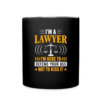 Lawyer Saying Funny Law Student Lawyer - Full Colour Mug - black - Front