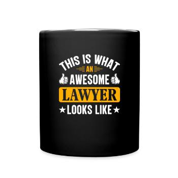 Lawyer Saying Funny Law Student Lawyer - Full Colour Mug - black - Front