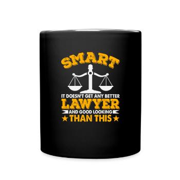 Lawyer Saying Funny Law Student Lawyer - Full Colour Mug - black - Front