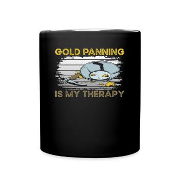 Thérapie d’orpaillage - Mug uni - noir - Devant