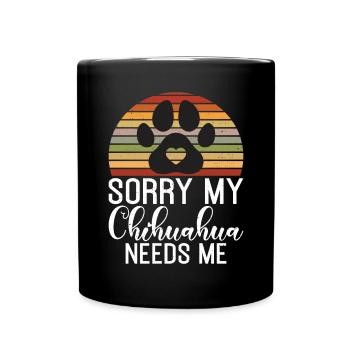 Chihuahua Cadeaux Chihuahua Propriétaire - Mug uni - noir - Devant
