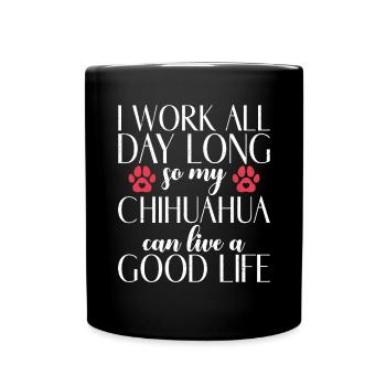 Chihuahua Cadeaux Chihuahua Propriétaire - Mug uni - noir - Devant