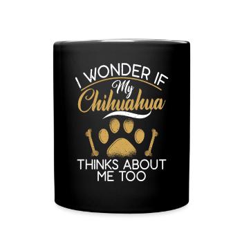 Chihuahua Cadeaux Chihuahua Propriétaire - Mug uni - noir - Devant
