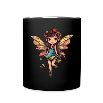 Fée Fée Forêt magique des fées - Mug uni - noir - Devant