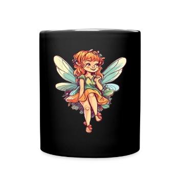 Fée Marraine Fantaisie Magique - Mug uni - noir - Devant
