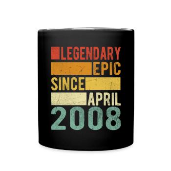 Birthday April 2008 Legendary Epic - Full Colour Mug - black - Front