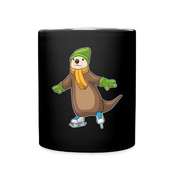Patins à glace Otter - Mug uni - noir - Devant