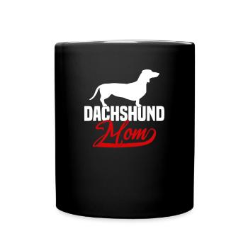 Dachshund mom - Full Colour Mug - black - Front