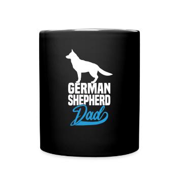 German Shepherd Dad - Tasse einfarbig - Schwarz - Vorne