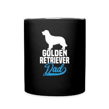 Papa Golden Retriever - Mug uni - noir - Devant
