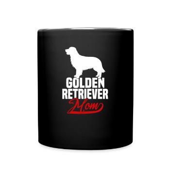 Maman Golden Retriever - Mug uni - noir - Devant
