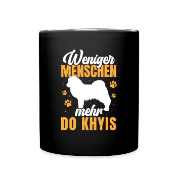 Mehr Do Khyi Tibetmastiff Tibetdogge - Tasse einfarbig - Schwarz - Vorne