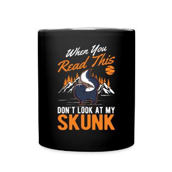 Skunk lover - Full Colour Mug - black - Front