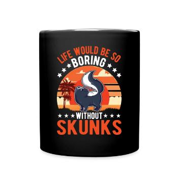 Cadeau Skunk - Mug uni - noir - Devant