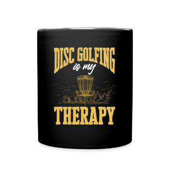 Discgolf Disc Golf Frisbee - Tasse einfarbig - Schwarz - Vorne