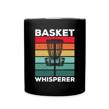 Discgolf Disc Golf Frisbee - Tasse einfarbig - Schwarz - Vorne