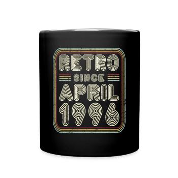 Anniversaire Avril 1996 Cadeau rétro - Mug uni - noir - Devant